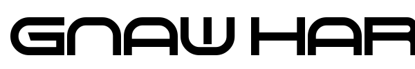 Gnaw Hard font preview